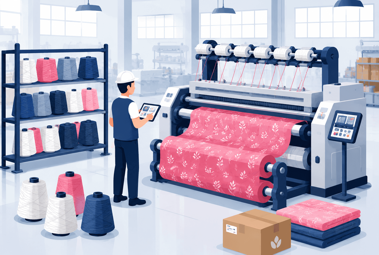 Textile ERP product screenshot
